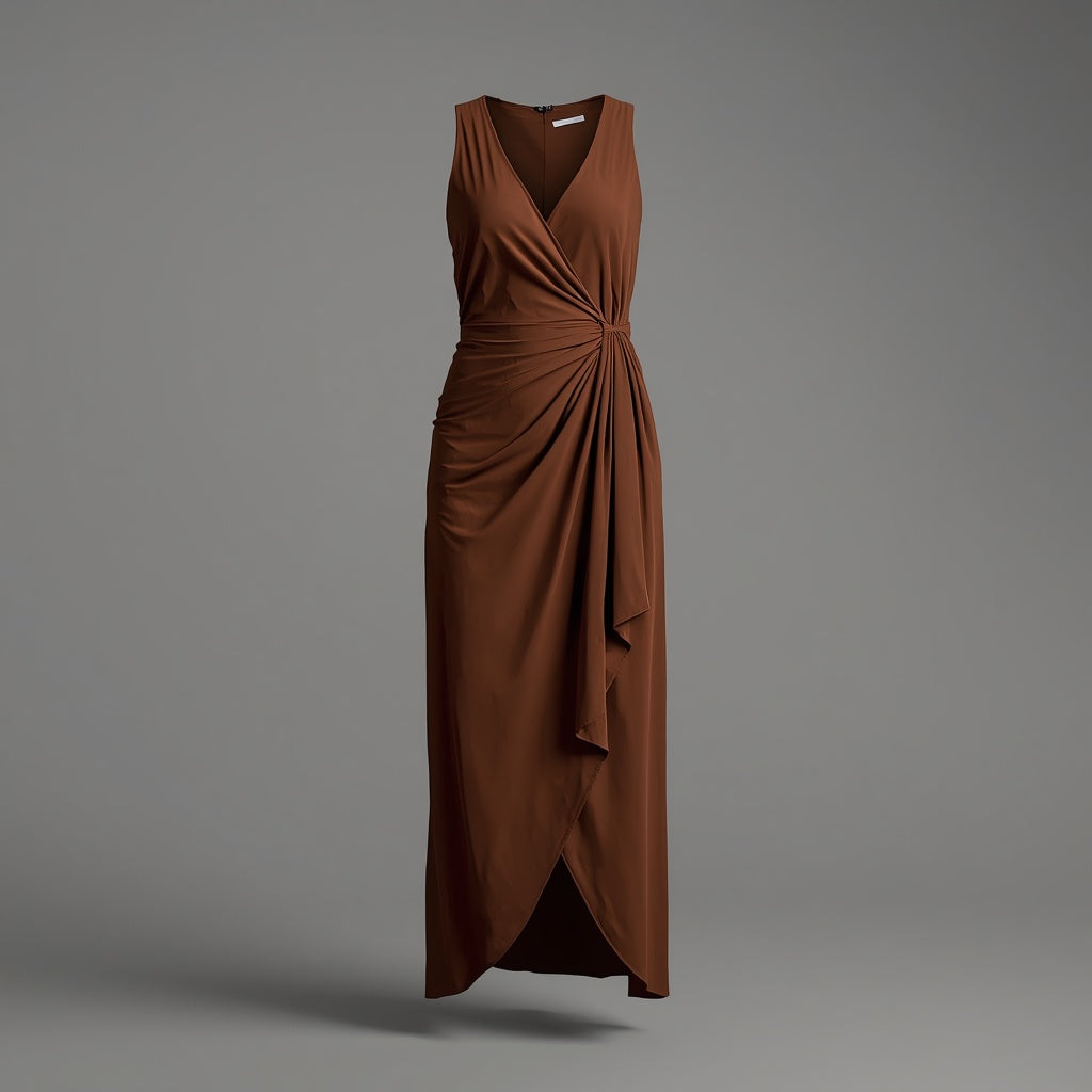 Daria Brown Maxi Dress